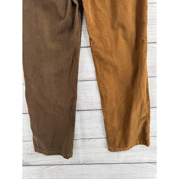 Brixton Victory Two Tone Corduroy Pants Womens 26 Copper and Brown - Picture 6 of 11